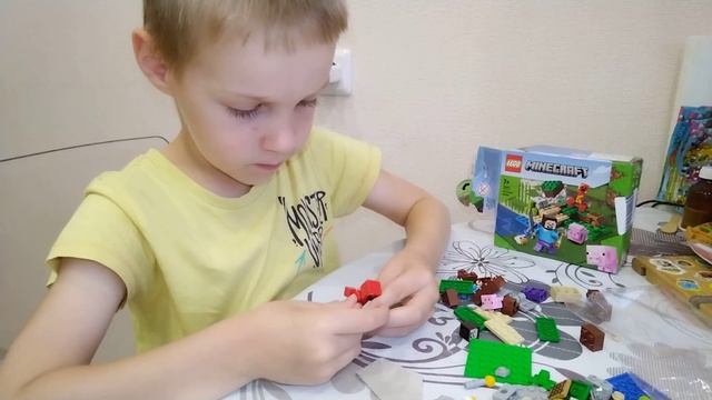 Засада крипера#майнкрафт#лего#крипер