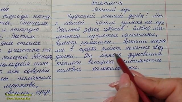 Диктант Летний луг