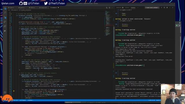 [Rust] Jackbox clone - Client persistence, Server announcements