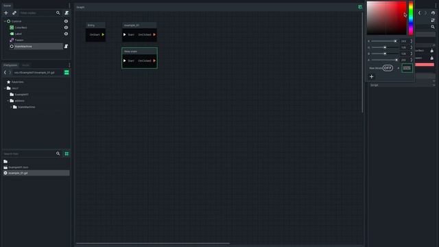 State Machine addon for Godot 3.1 demo