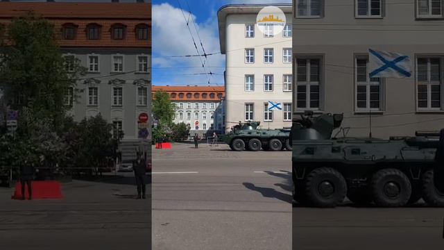 🪖Движение военной техники по улицам Калининграда перед репетицией парада