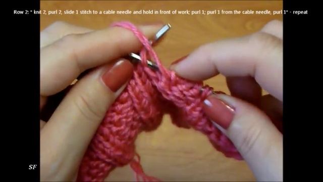 Узор спицами #8 Резинка Косички (Knitting. Rib Stitches. Pigtail Rib) Вязание спицами.