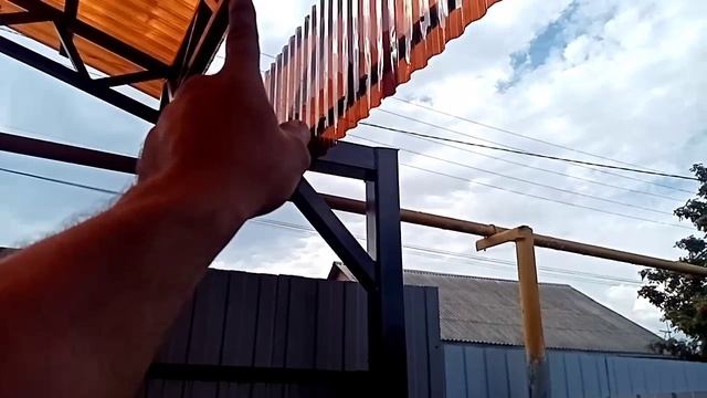Арочный навес 9х6 метров