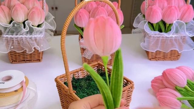 How to make Pipe Cleaner tulips/Gifts for Lovers