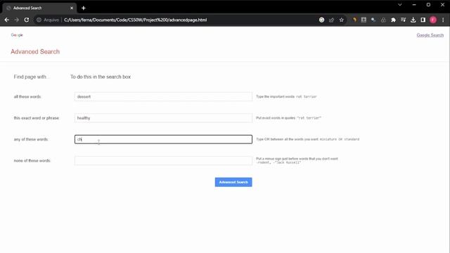CS50W Project 0 - Search
