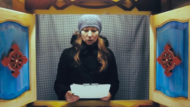 Окно в сказку: Динара читает отрывок из сказки "Сказка о мёртвой царевне и семи богатырях"