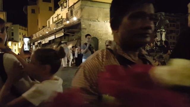 Уличные музыканты на мосту Понте-Веккьо. Флоренция.