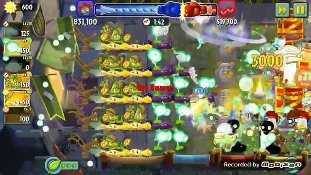 plants vs zombie 2 TOURNAMENT ARENA tim plants yg bagus
