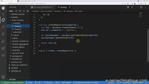 Git23-Modifier l'affichage de GitHub en ligne en affichage Visual Studio Code et toujours en ligne