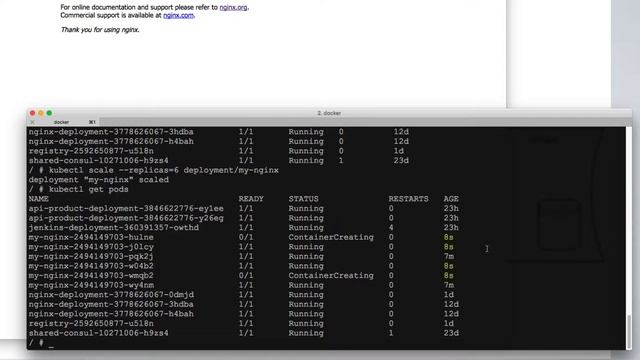 kubernetes bootcamp: scale deployment