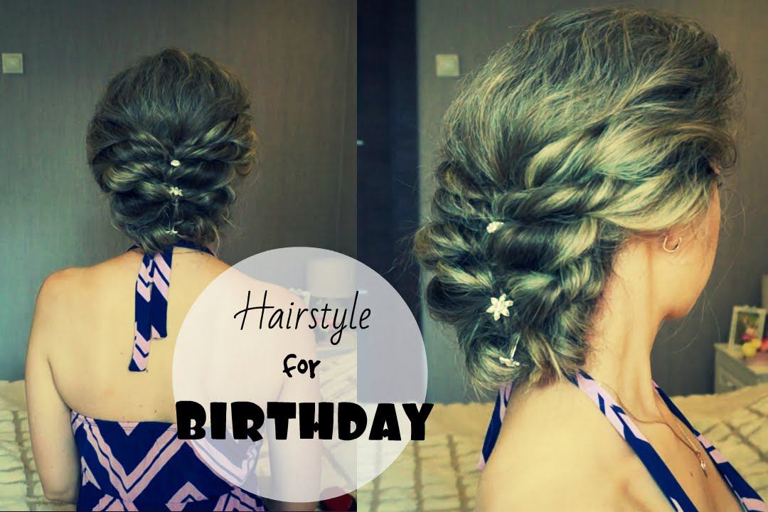 Праздничная прическа с  заколками ❤ На День рождения ❤ 1 сентября ❤ Hairstyle For Birthday