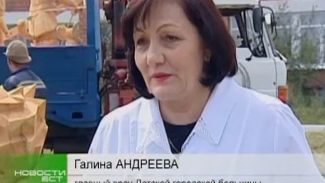 Сказочные персонажи поселились во дворе Детской городской больницы Братска