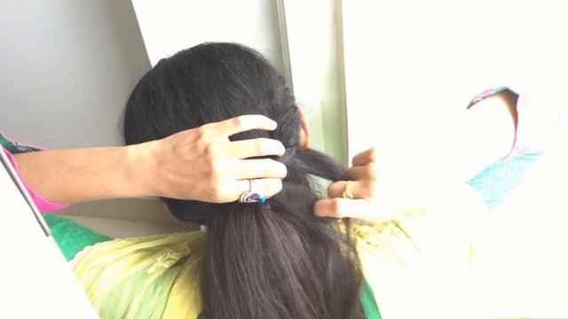 Twist and Roll Updo | Jennifer winget hairstyle Tutorial | Curly / Frizzy Hair Prom Updo Hairstyle
