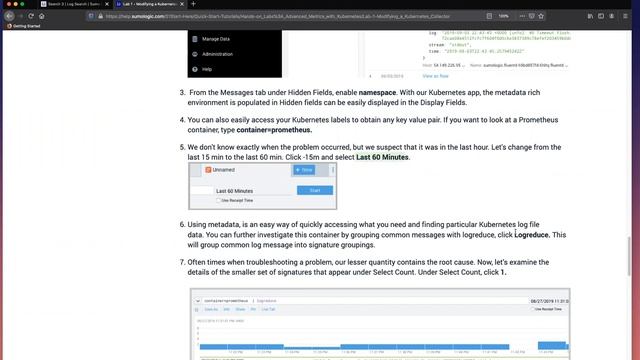 Sumo Logic Advanced Metrics with Kubernetes Virtual Cert Jam