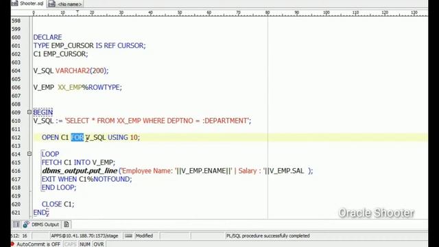 PL/SQL Tutorial #65: Open Fetch and Close statement same as execute immediate @OracleShooter