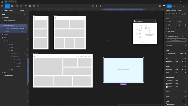 Diseño responsivo con breakpoints y auto layout en #figma