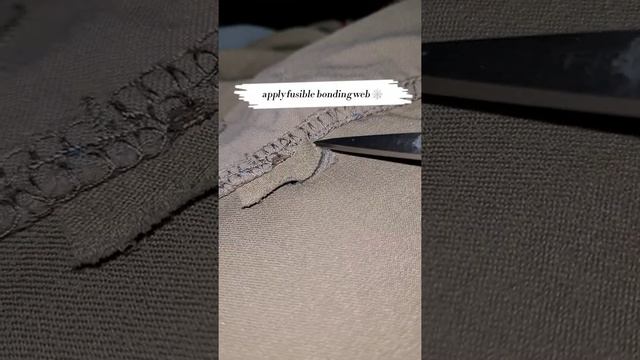 Save this pant patching secret ? #sewinghacks #patchwork