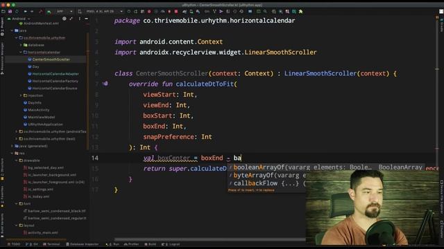Creating a SmoothScrolling RecyclerView with Item Selection