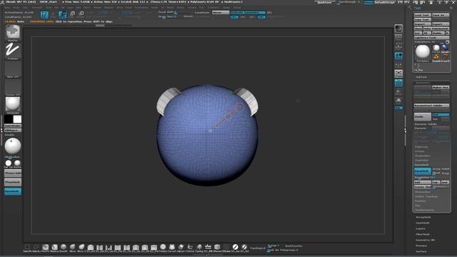 [ZBrush] Module 4 - Character Detailing - 1. Dynamesh