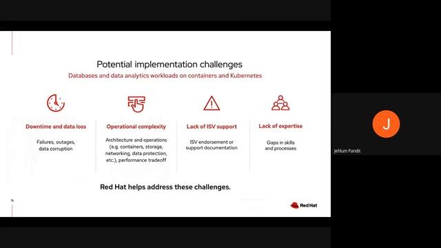 Databases and Data Analytics on Red Hat OpenShift