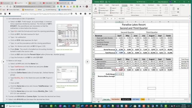 Excel Ch 2 PP 2 1 Step 7 To End