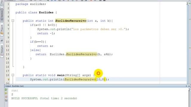 Algoritmo De Euclides En Java