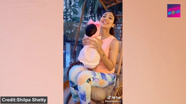 Shilpa Shettys Daughter Samisha Mimics Father Raj Kundras Singing Watch Hilarious Video