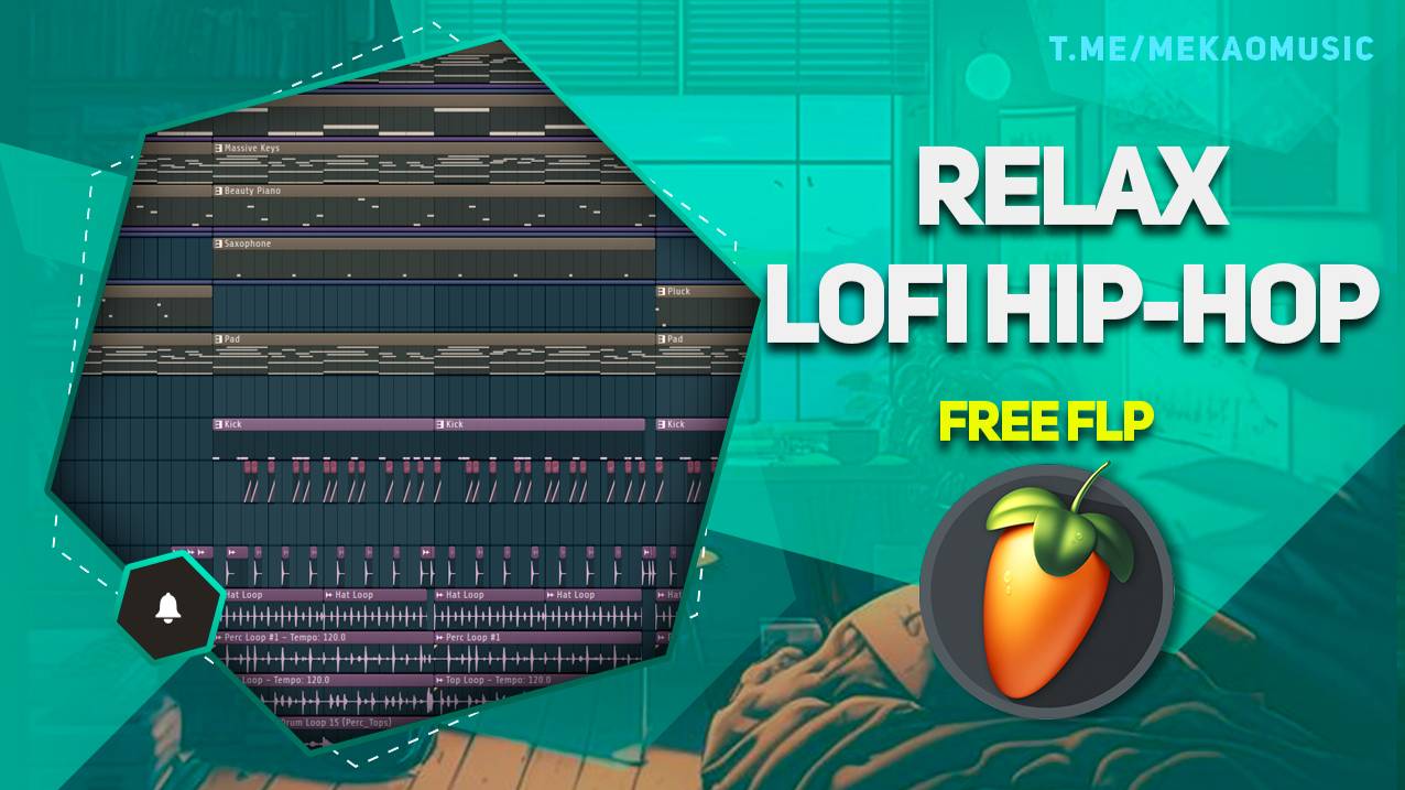 Relax LoFi Hip-Hop в Фл Студио/Relax LoFi in FL Studio(Free FLP/Бесплатный FLP)