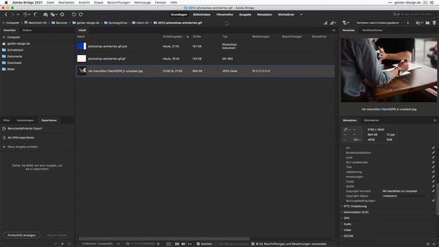 Photoshop: animiertes GIF erstellen