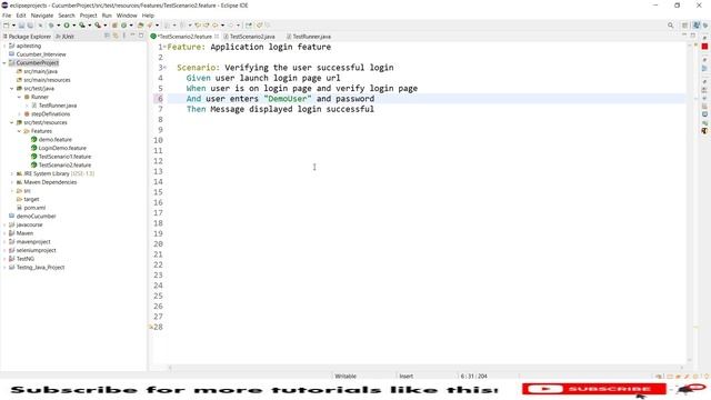 #5 Cucumber Test Case Parameterization without using Example Keyword | SDET