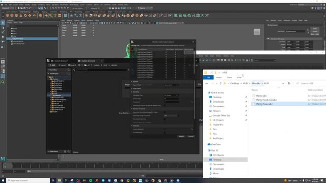 Automatically create and/or apply materials from Maya to alembic meshes on import to Unreal Engine