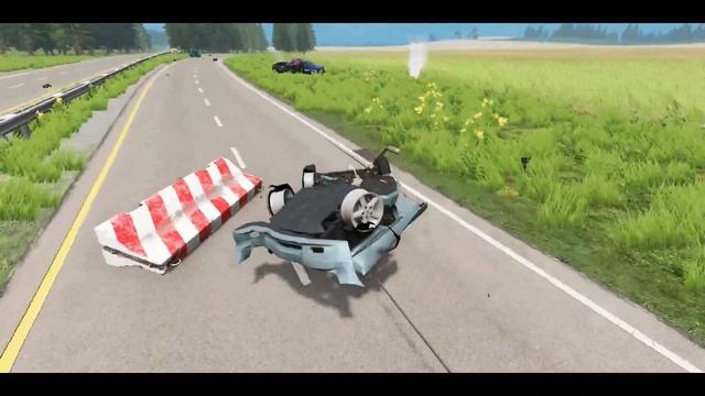 Epic Spike Strip Crashes #15 - BeamNG Drive
