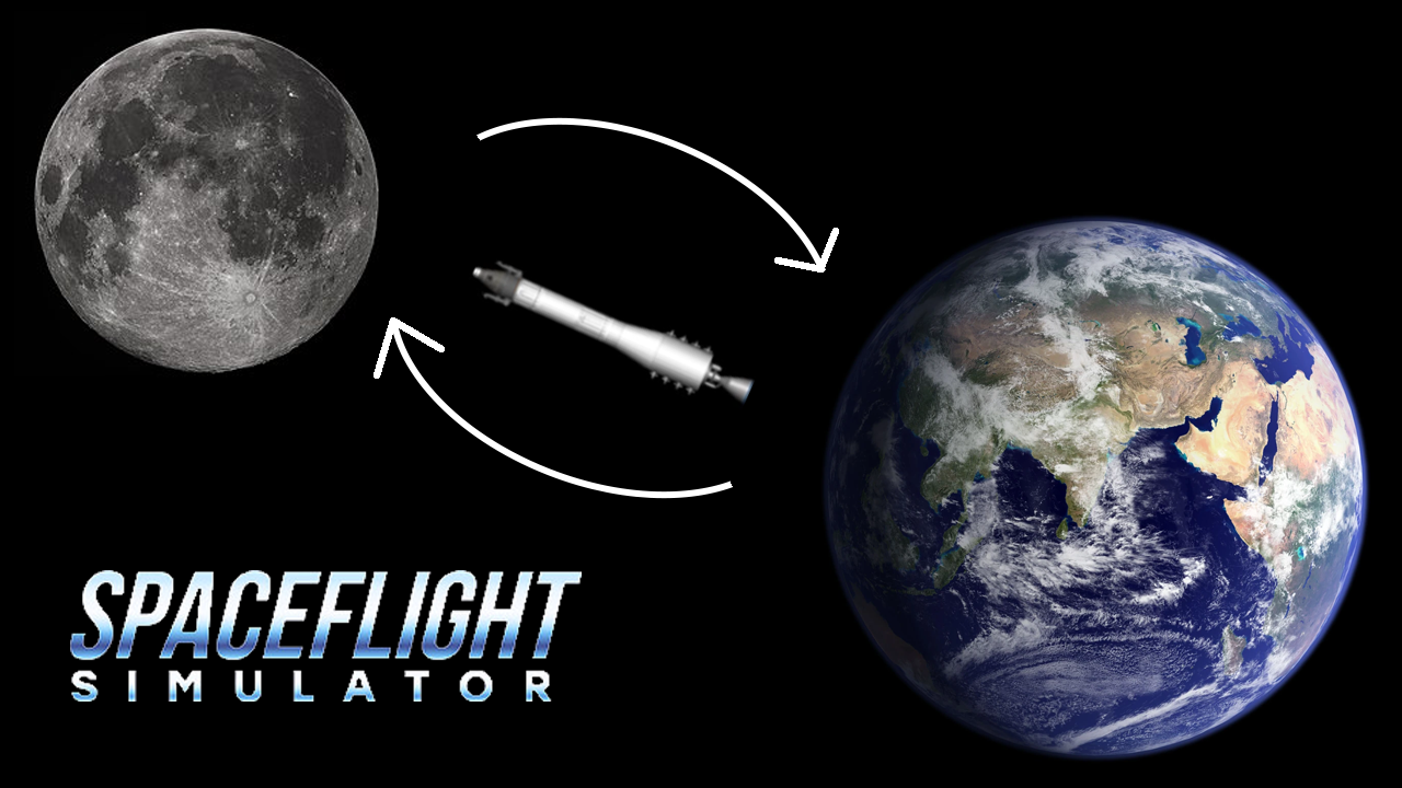 На Луну и обратно одной ракетой | Spaceflight simulator