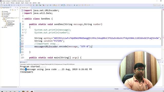 Sending SMS using Java | Fast2SMS.com | Simple Steps | HINDI