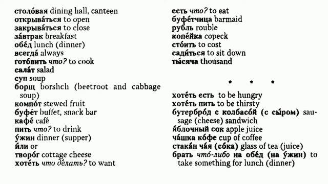 Learn Russian - Russian banknotes. Learn Russian numerals, how to ask the price in Russian canteen