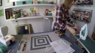 Trying something new! How to laminate fabric with Pellon 875 Lamifix Clear Vinyl