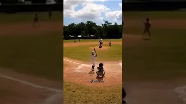 Вот он махнул битой.