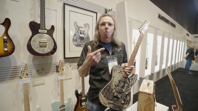 NAMM 2019 Fender Master Built By Ron Thorn---Woodblock Print TELE