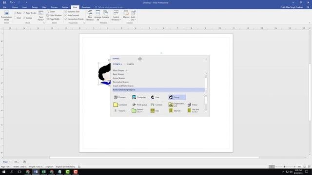 MS Visio Tutorial - Lesson 27 - Re-arranging Task Panes