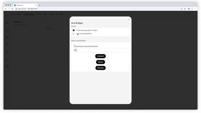 How do you control a Philips Hue system through ABB free@home®