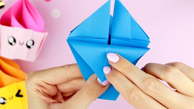 Оригами КАПКЕЙК Коробочка из бумаги | DIY Подарок на День рождения | Origami Paper Cupcake