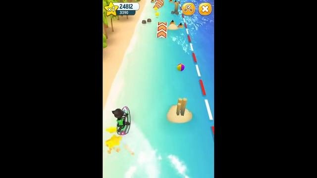Аквабайк Говорящего Тома IOS Android Gameplay