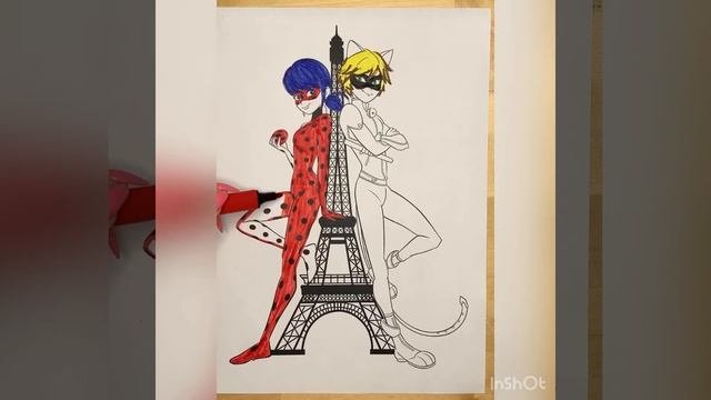 Леди Баг и Супер Кот раскраска - Lady bug  Super cat painting