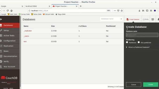 Gestor NoSQL CouchDB JOSE SANABRIA