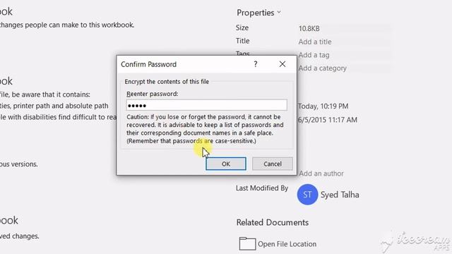 How to set Password on your Excel File | Urdu/Hindi | Real Info Tv