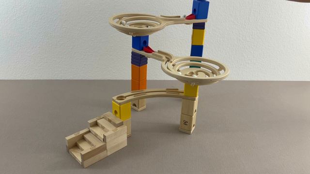 Marble Tower Hape with JANGO ◉ ASMR ◉ Two Wooden Spirals and Jango Stairs.