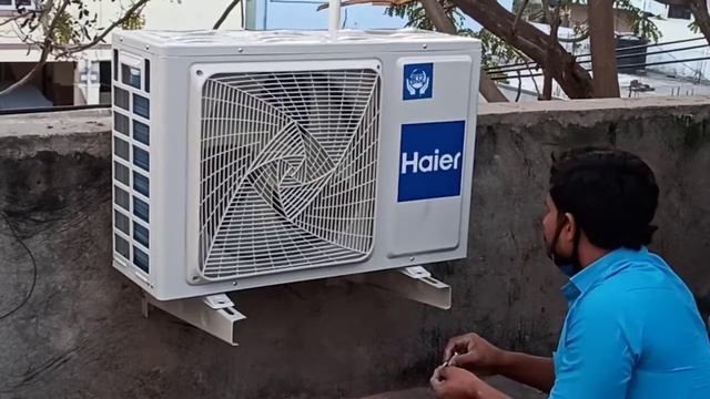 Split Ac Installation Outdoor Unit Inverter Model 1.5 ton "Haier"   Ph. 9959387226