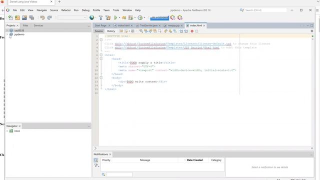 Develop JSP Using NetBeans 16 Ant Project