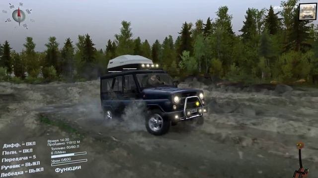Spin Tires Прохождение карта Побережье Уаз Хантер