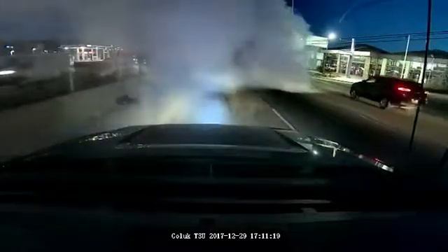 Dash Cam - Truck on fire on R46 Totowa NJ